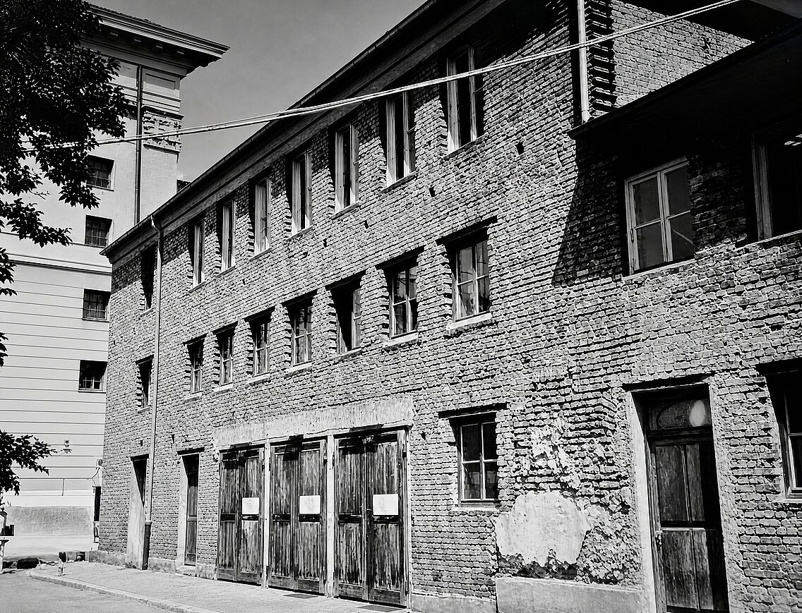 Die vom Oberstallmeisterstab überlassen Remise im Marstall, Aufnahme aus den 1980er Jahren