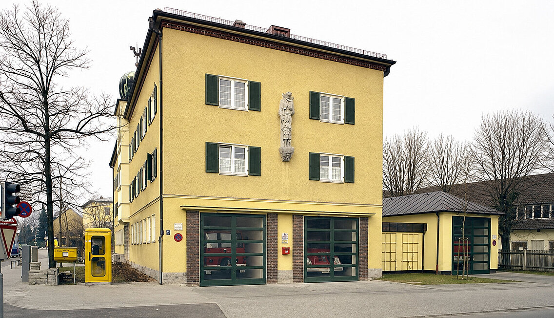 Das Großhaderner Gerätehaus im Jahr 1986
