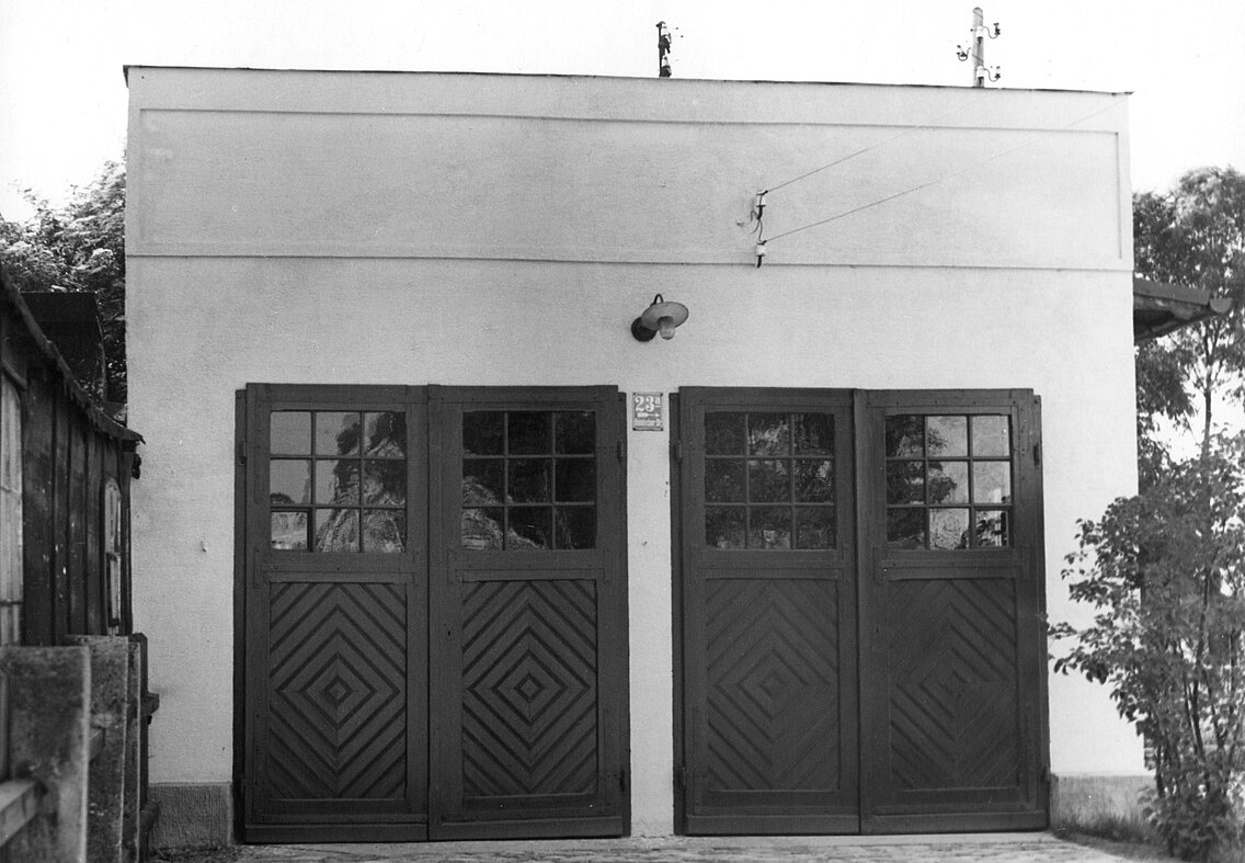 Die Aufnahme des Feuerhauses der Abt. 11 stammt aus dem Jahr 1936