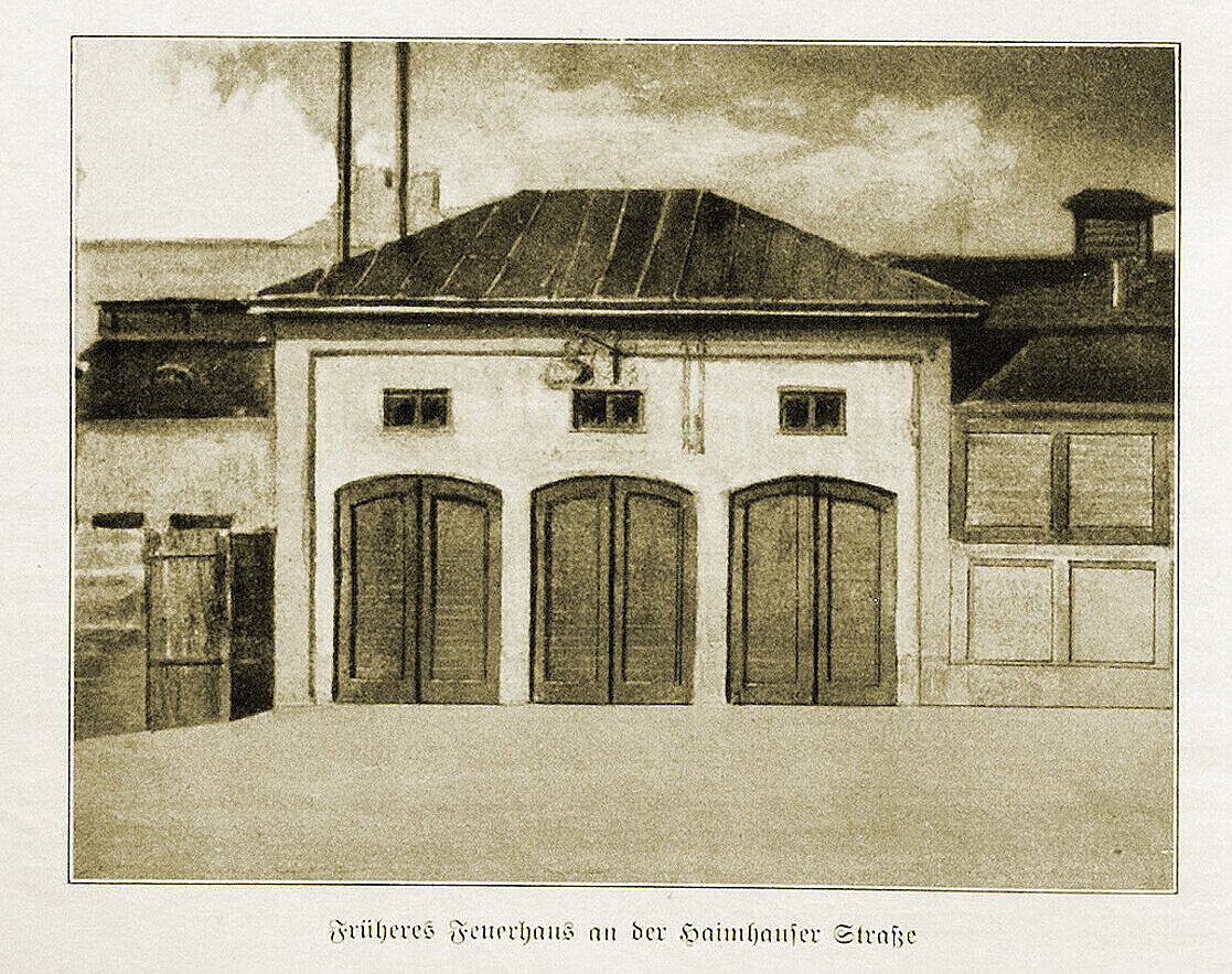 Das Feuerhaus der Freiwilligen Feuerwehr Schwabing, das noch von der eigenständigen Gemeinde gebaut wurde