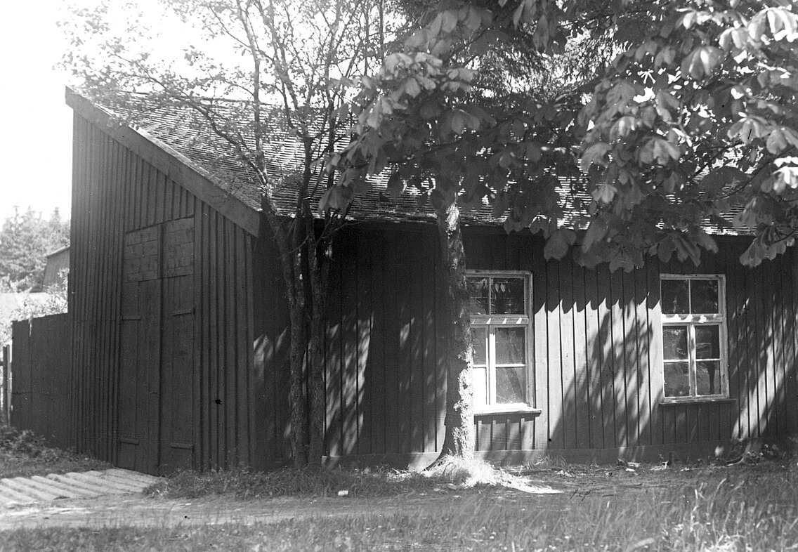 Der genutzte Schuppen des Leiberheimwirts in Waldperlach