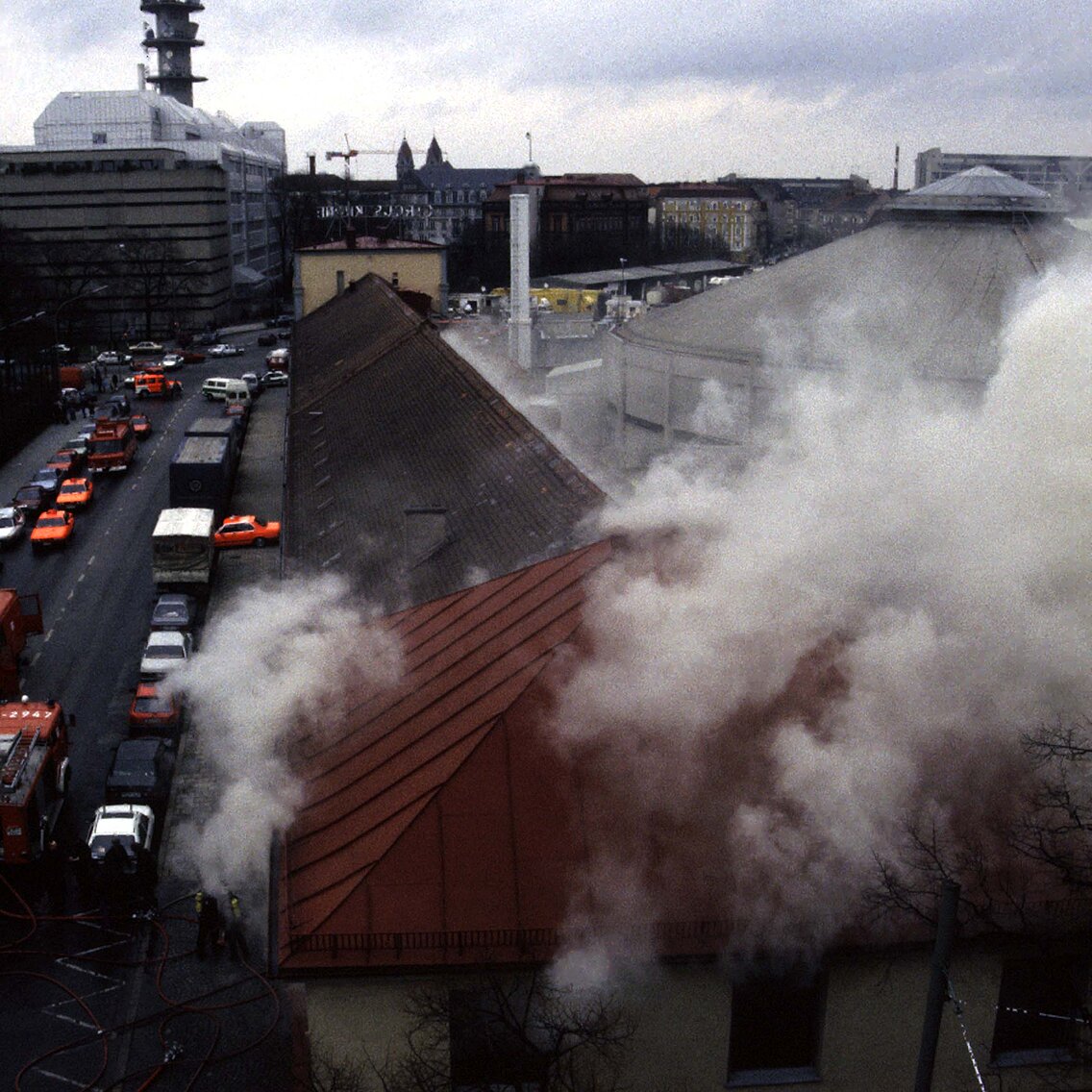 Dachstuhlbrand bei Circus-Krone
