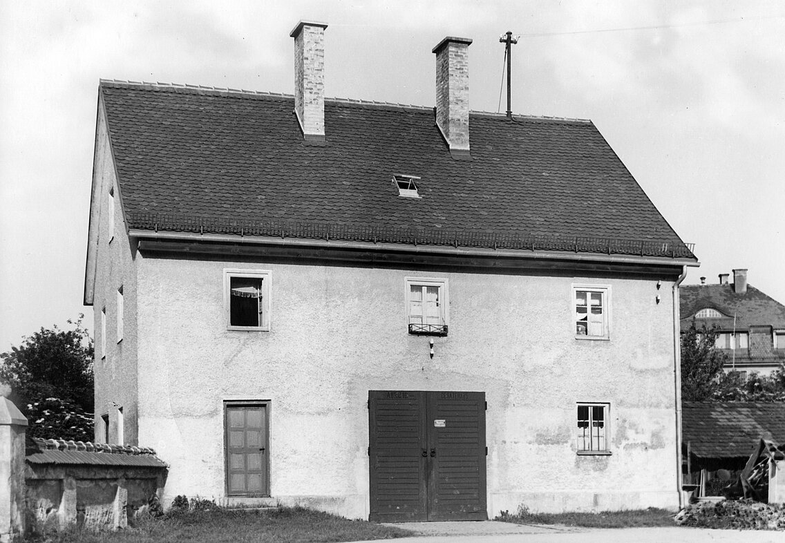 Das Gerätehaus der Abt. 10 Oberföhring in der Muspillistraße 8